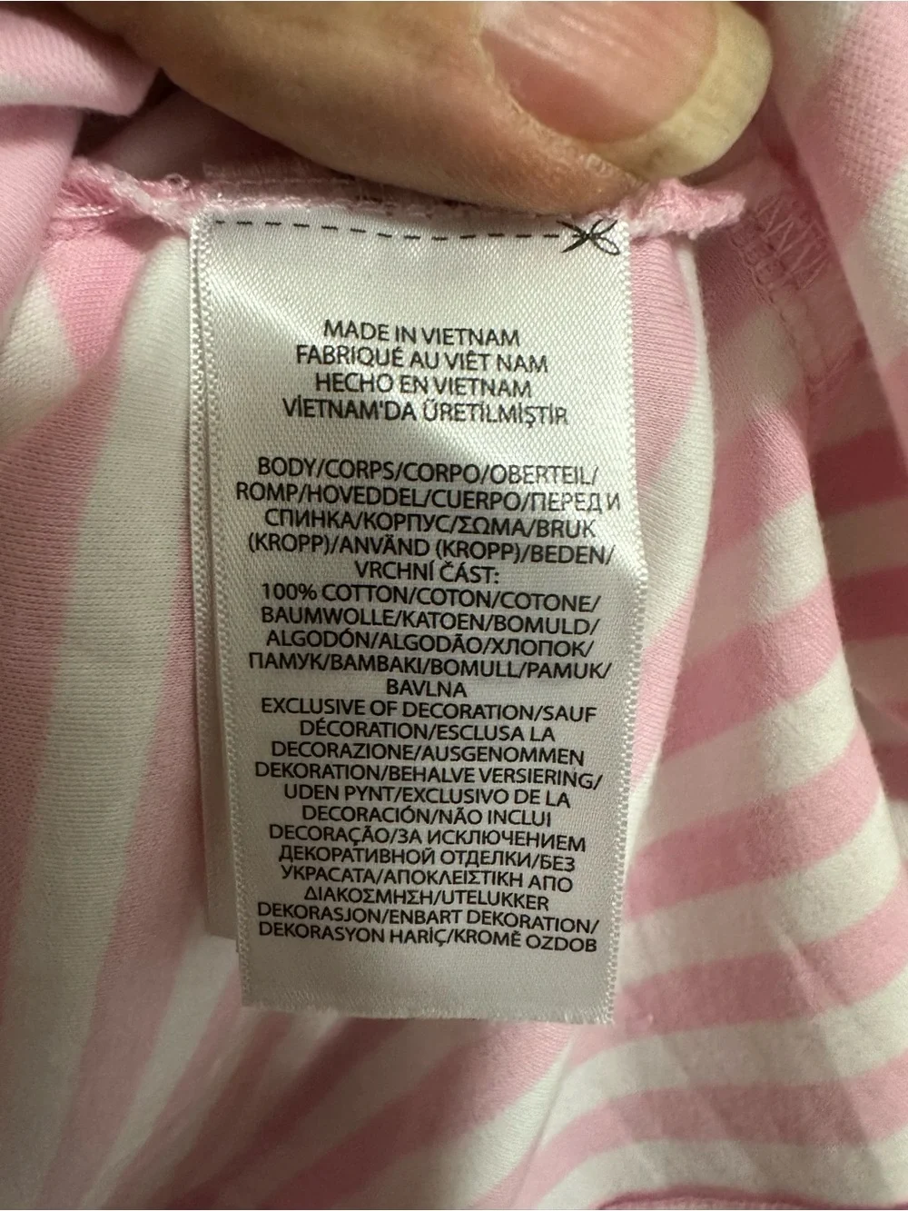 Ralph Lauren Pink & White Striped Polo Shirt with Navy Pony